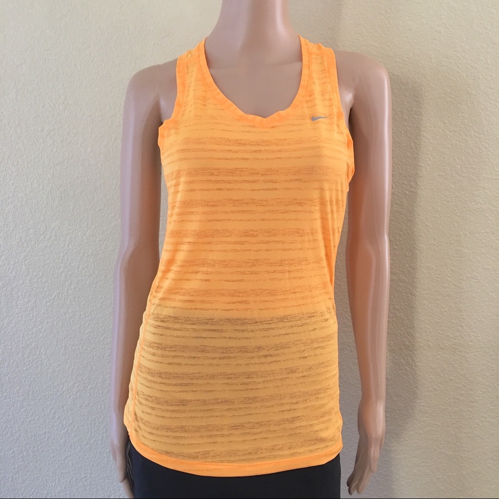 Nike Dri Fit Bright Orange Tank Small